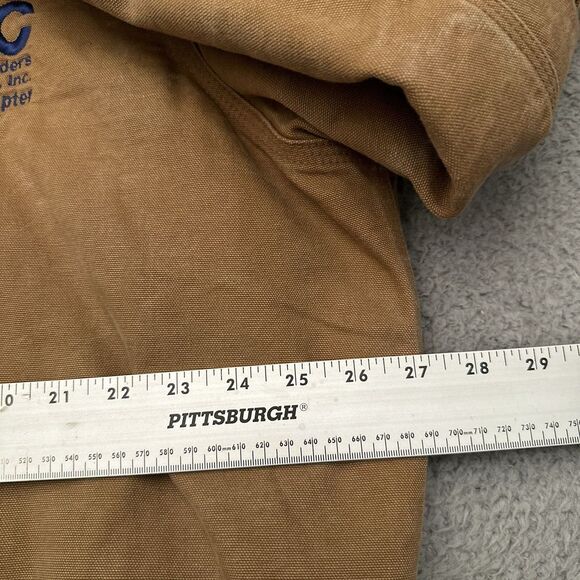 Vintage Carhartt Jacket Men's XL J140 BRN Quilt Lined Distressed Made in USA - Picture 9 of 15
